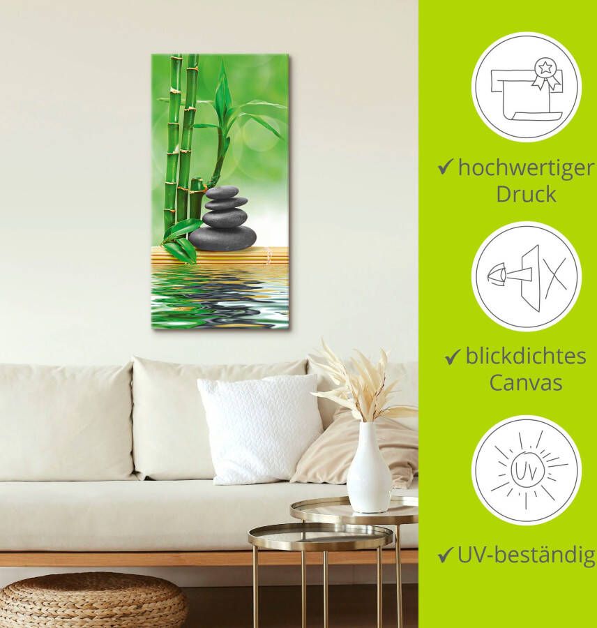 Artland Artprint Spa concept zen basaltstenen als artprint op linnen poster muursticker in verschillende maten