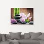 Artland Artprint Spa concept zen stenen orchideeën als artprint op linnen poster muursticker in verschillende maten - Thumbnail 2