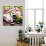 Artland Artprint Spa orchideeën bamboe kaars als artprint van aluminium artprint voor buiten artprint op linnen poster muursticker - Thumbnail 2