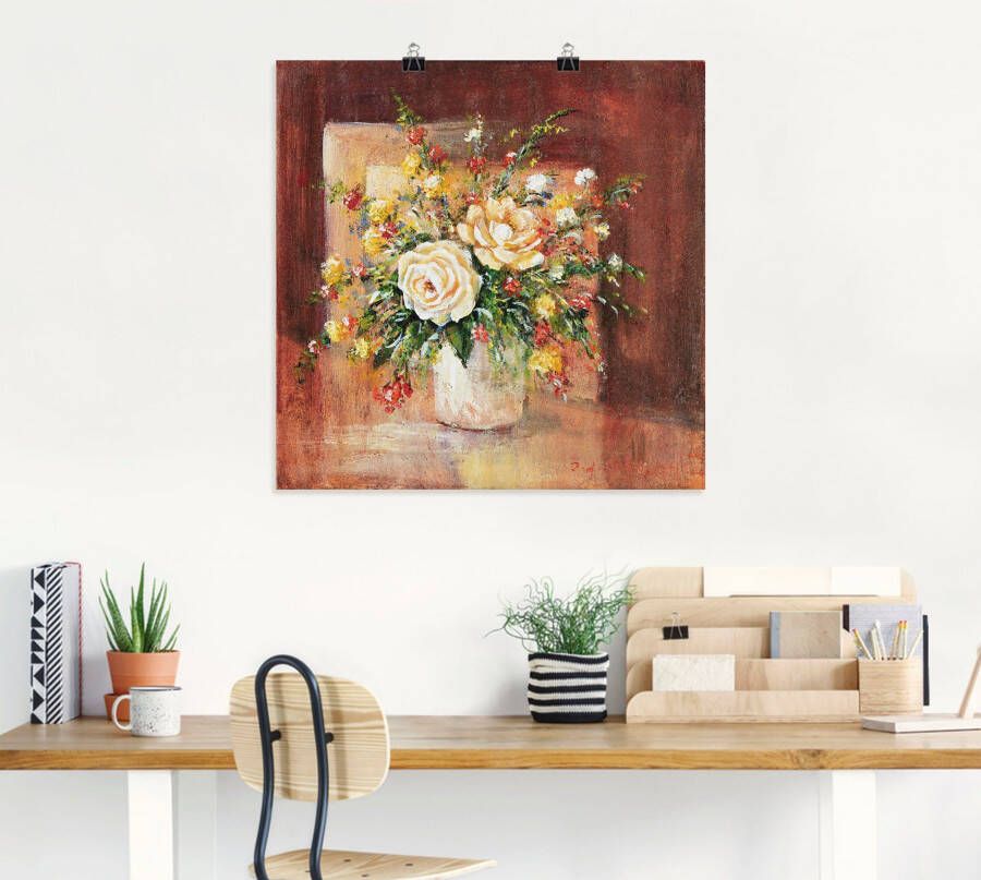 Artland Artprint Spaanse Bloemen II als artprint op linnen muursticker in verschillende maten - Foto 2