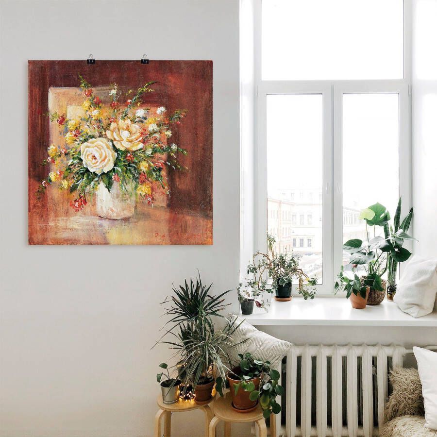 Artland Artprint Spaanse Bloemen II als artprint op linnen muursticker in verschillende maten - Foto 3