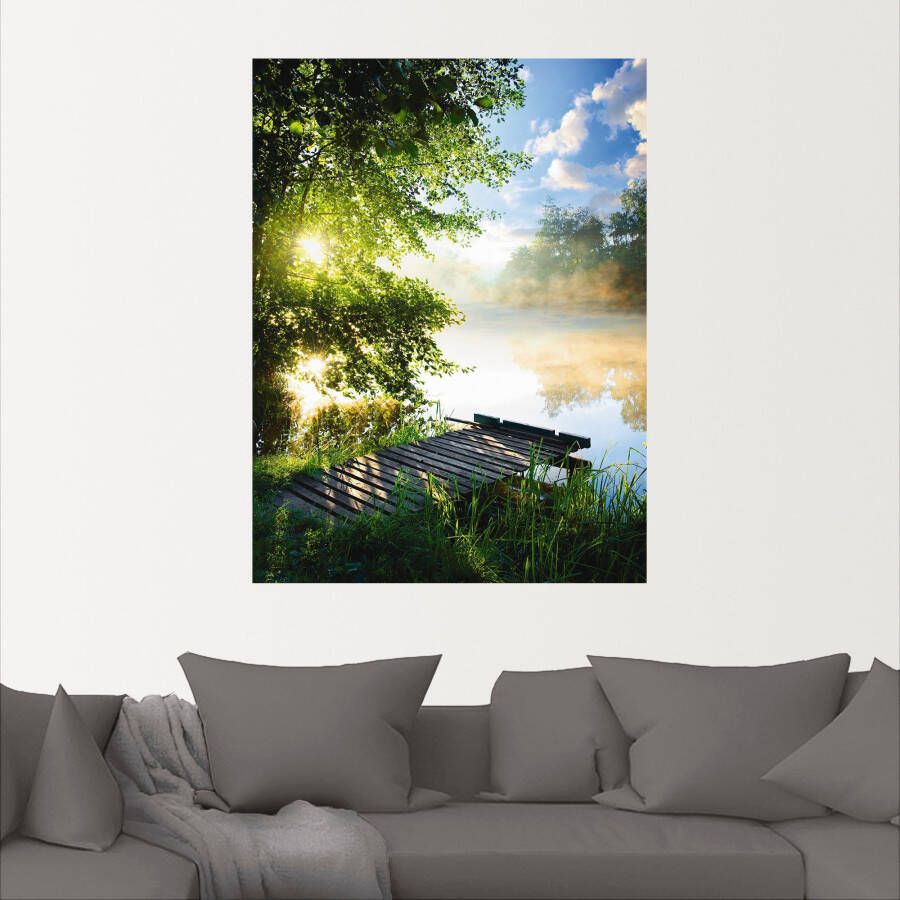 Artland Artprint Stijger in de ochtend als artprint van aluminium artprint voor buiten artprint op linnen poster muursticker