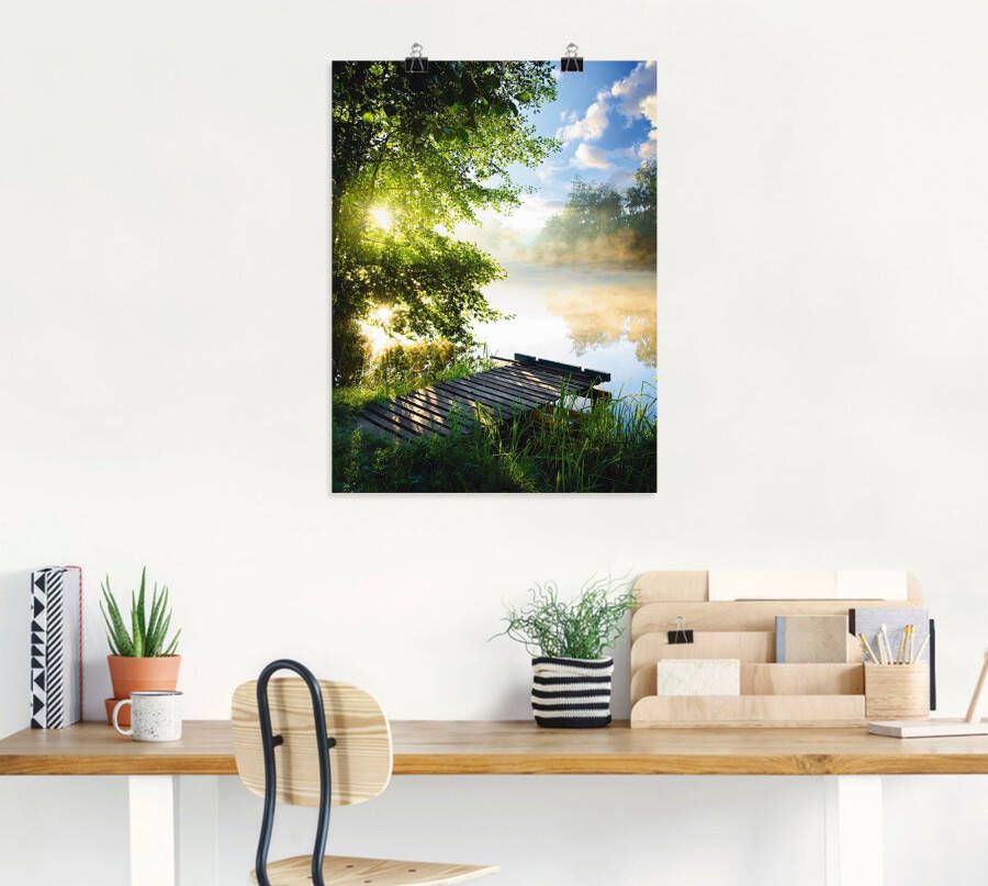 Artland Artprint Stijger in de ochtend als artprint van aluminium artprint voor buiten artprint op linnen poster muursticker