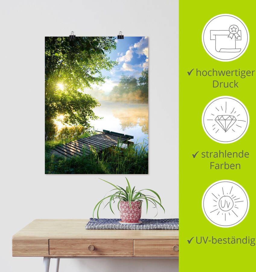 Artland Artprint Stijger in de ochtend als artprint van aluminium artprint voor buiten artprint op linnen poster muursticker