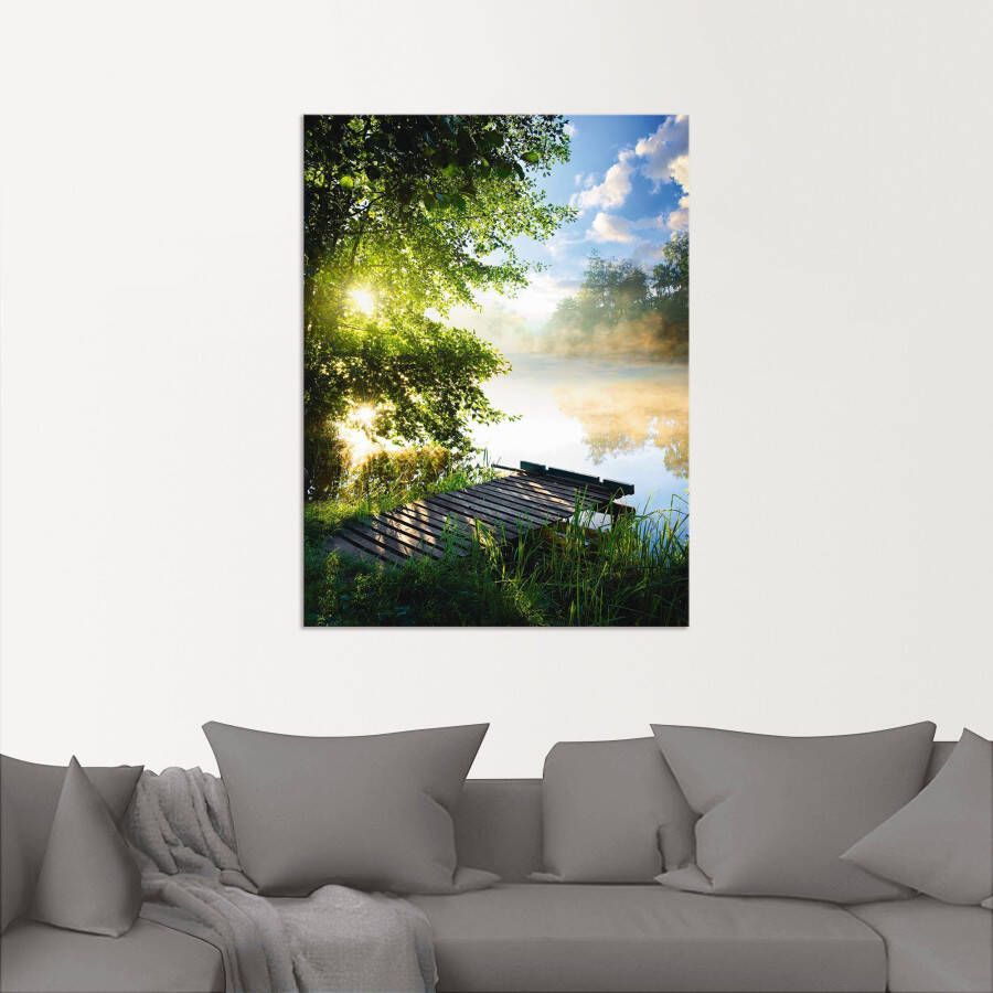 Artland Artprint Stijger in de ochtend als artprint van aluminium artprint voor buiten artprint op linnen poster muursticker