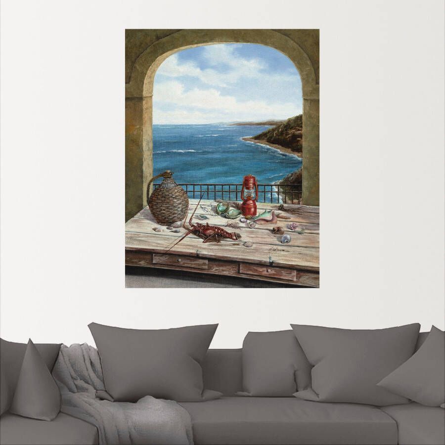 Artland Artprint Stilleven aan de zee als artprint van aluminium artprint voor buiten artprint op linnen poster muursticker