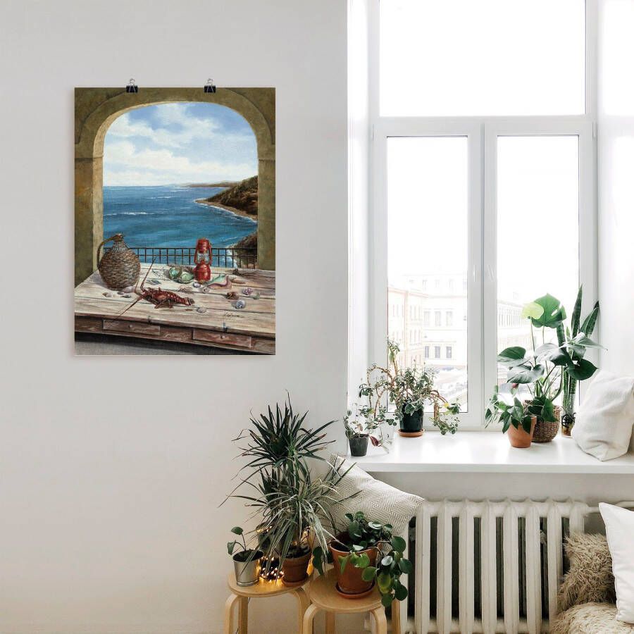 Artland Artprint Stilleven aan de zee als artprint van aluminium artprint voor buiten artprint op linnen poster muursticker