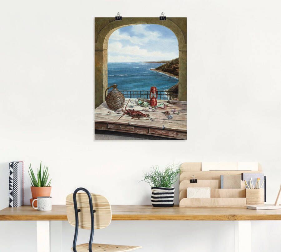 Artland Artprint Stilleven aan de zee als artprint van aluminium artprint voor buiten artprint op linnen poster muursticker