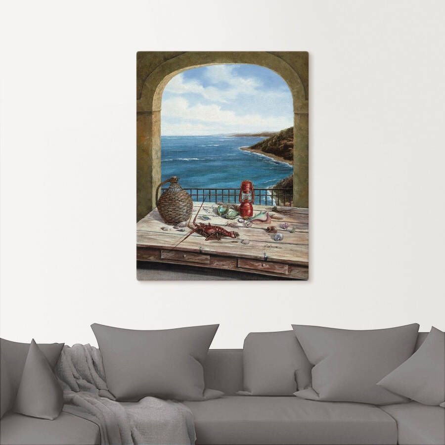 Artland Artprint Stilleven aan de zee als artprint van aluminium artprint voor buiten artprint op linnen poster muursticker