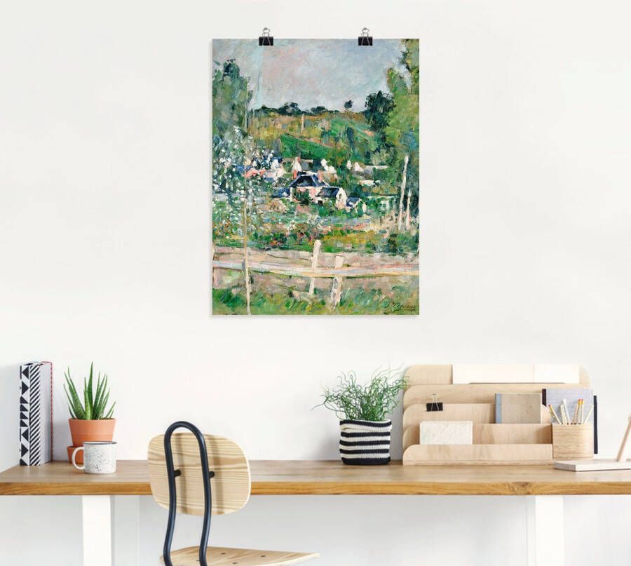 Artland Artprint Stilleven met Italiaanse faience als artprint op linnen muursticker of poster in verschillende maten