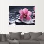 Artland Artprint Stilleven met kiezel en een orchidee als artprint van aluminium artprint voor buiten artprint op linnen poster muursticker - Thumbnail 4