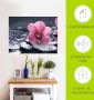 Artland Artprint Stilleven met kiezel en een orchidee als artprint van aluminium artprint voor buiten artprint op linnen poster muursticker - Thumbnail 6