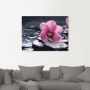 Artland Artprint Stilleven met kiezel en een orchidee als artprint van aluminium artprint voor buiten artprint op linnen poster muursticker - Thumbnail 2