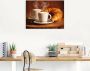 Artland Artprint Stomende cappuccino en croissant als artprint op linnen poster muursticker in verschillende maten - Thumbnail 4