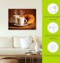 Artland Artprint Stomende cappuccino en croissant als artprint op linnen poster muursticker in verschillende maten - Thumbnail 5