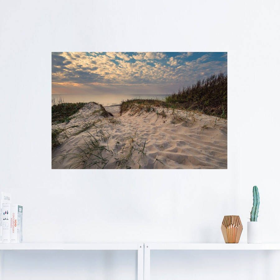 Artland Artprint Strand aan kust van de Oostzee Graal Müritz als poster muursticker in verschillende maten