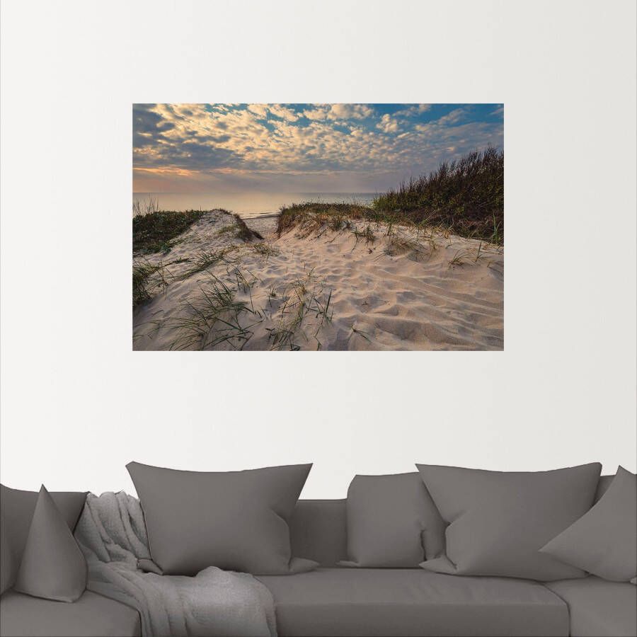 Artland Artprint Strand aan kust van de Oostzee Graal Müritz als poster muursticker in verschillende maten