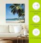 Artland Artprint Strand met palmen als artprint van aluminium artprint voor buiten artprint op linnen poster muursticker - Thumbnail 4