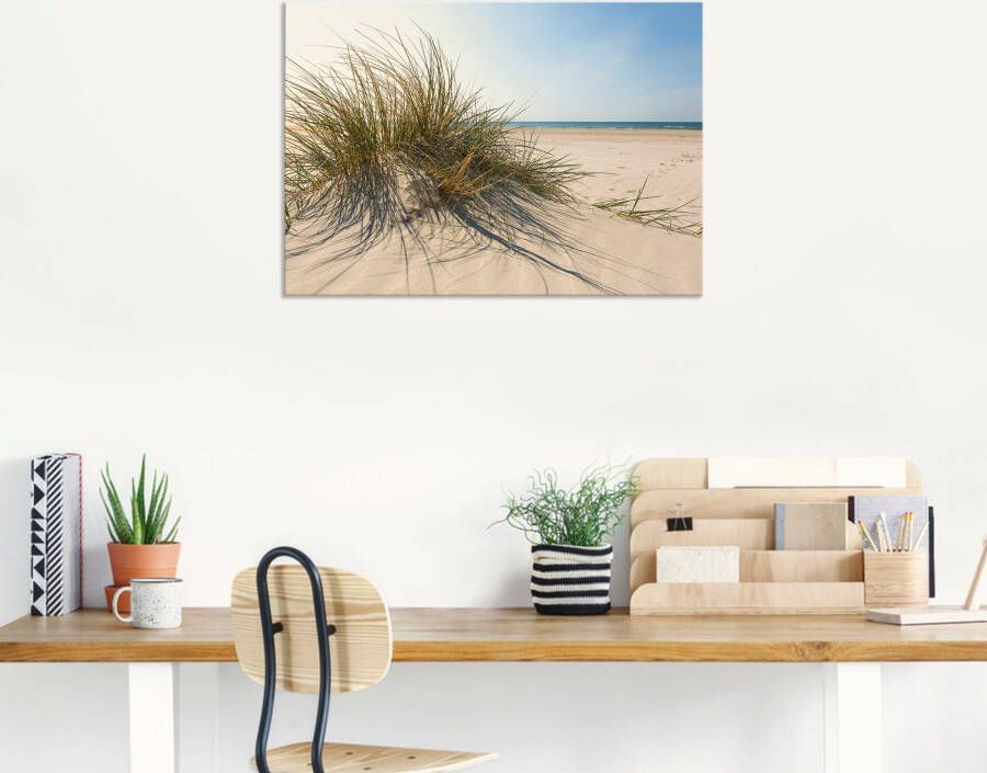 Artland Artprint Strandgras als artprint van aluminium artprint voor buiten artprint op linnen poster muursticker