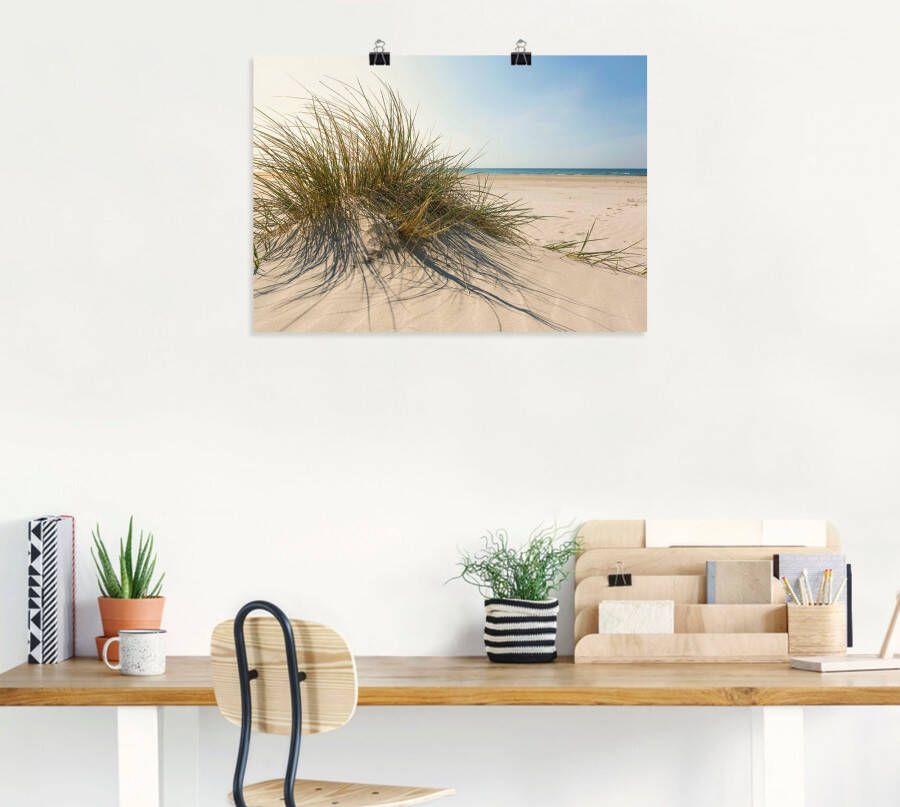 Artland Artprint Strandgras als artprint van aluminium artprint voor buiten artprint op linnen poster muursticker