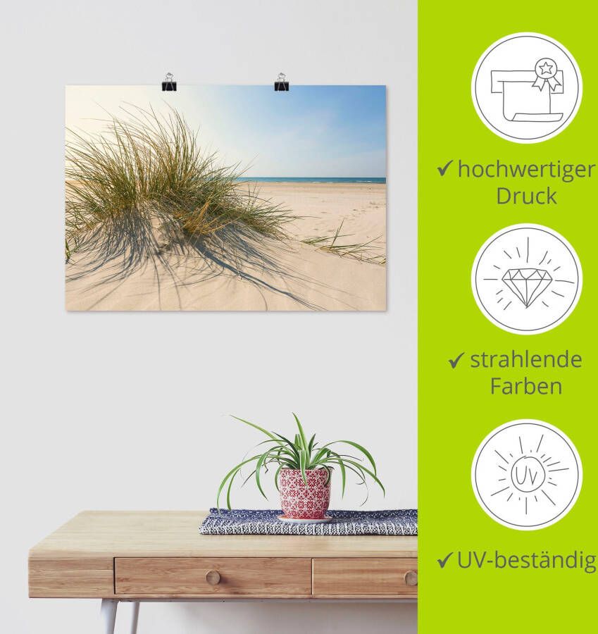 Artland Artprint Strandgras als artprint van aluminium artprint voor buiten artprint op linnen poster muursticker