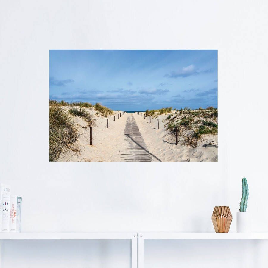 Artland Artprint Strandpad aan de kust van de Oostzee als artprint van aluminium artprint voor buiten artprint op linnen poster muursticker