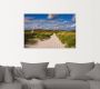 Artland Artprint Strandweg naar de vuurtoren eiland Amrum als artprint van aluminium artprint voor buiten artprint op linnen poster in verschillende maten. maten - Thumbnail 2