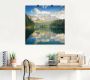 Artland Artprint Tandwieltrein met Eibsee als artprint van aluminium artprint op linnen muursticker of poster in verschillende maten - Thumbnail 2