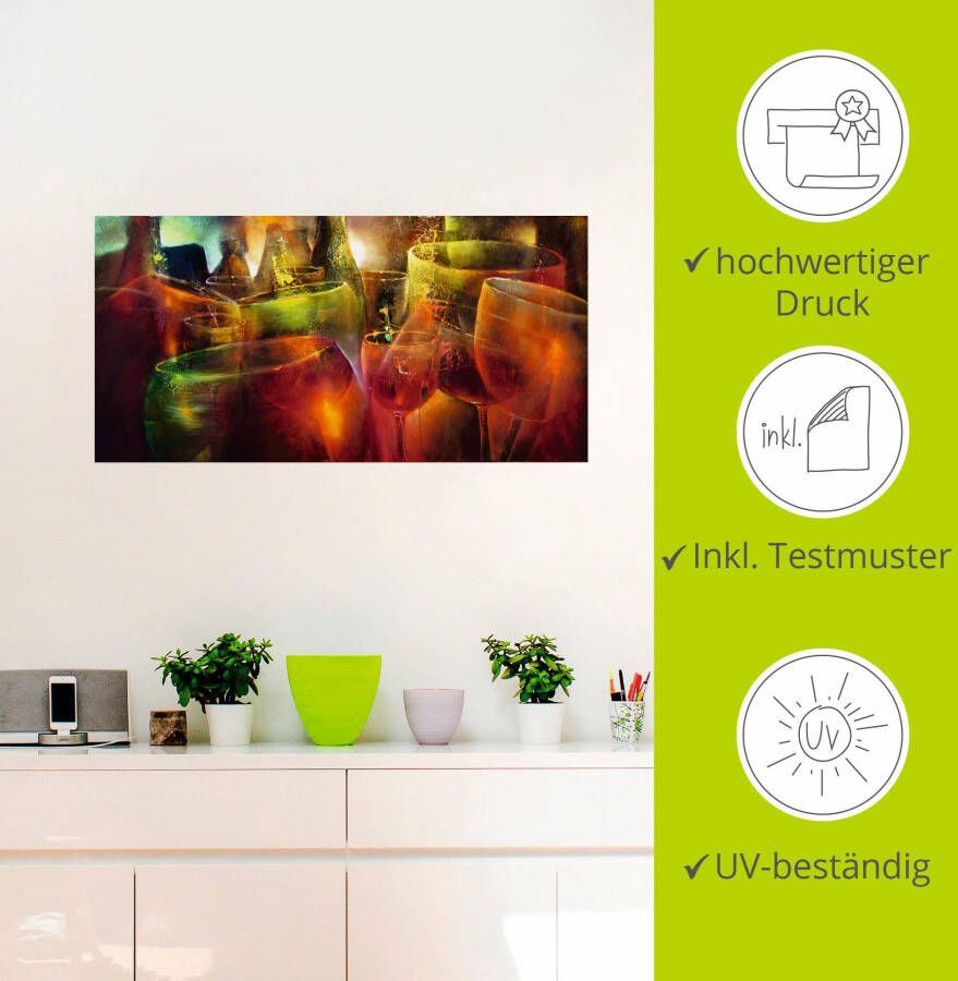 Artland Artprint Te later uur als artprint op linnen poster muursticker in verschillende maten