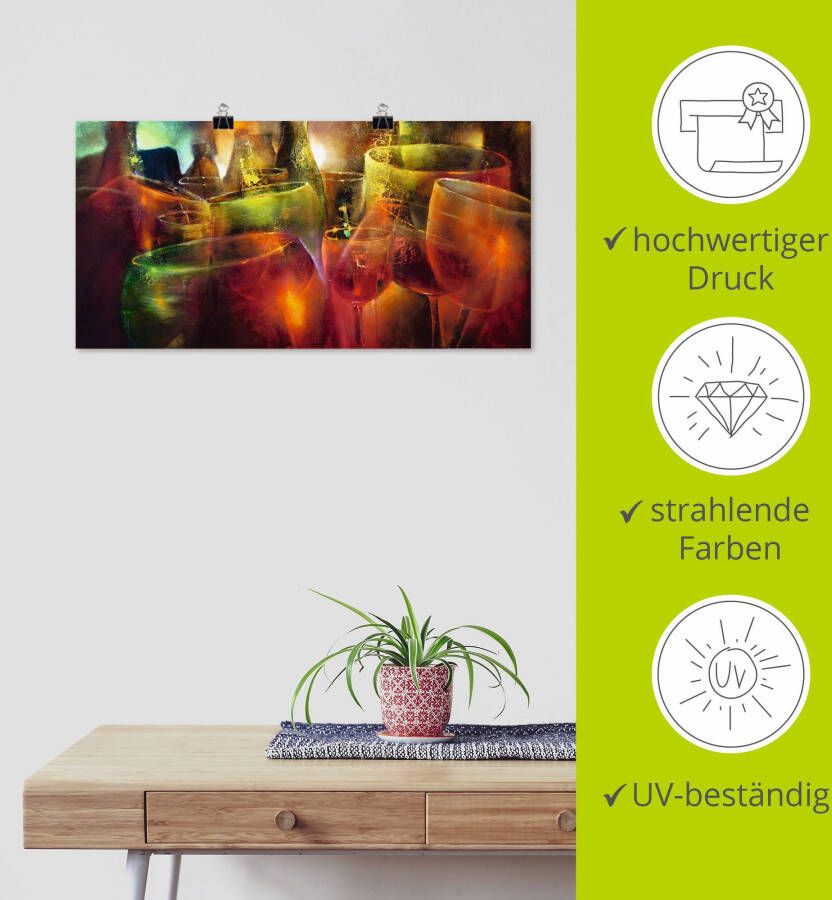 Artland Artprint Te later uur als artprint op linnen poster muursticker in verschillende maten