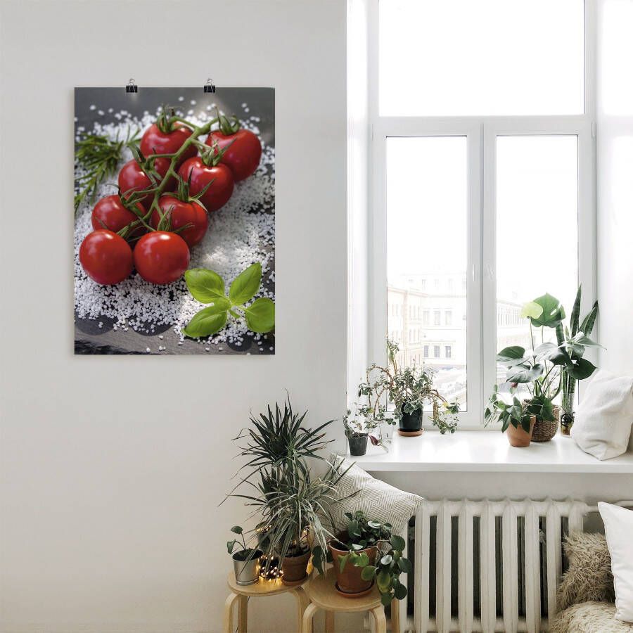 Artland Artprint Tomatentros op zout als artprint van aluminium artprint voor buiten poster in diverse formaten