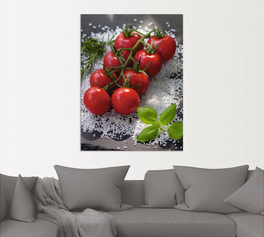 Artland Artprint Tomatentros op zout als artprint van aluminium artprint voor buiten poster in diverse formaten - Foto 3