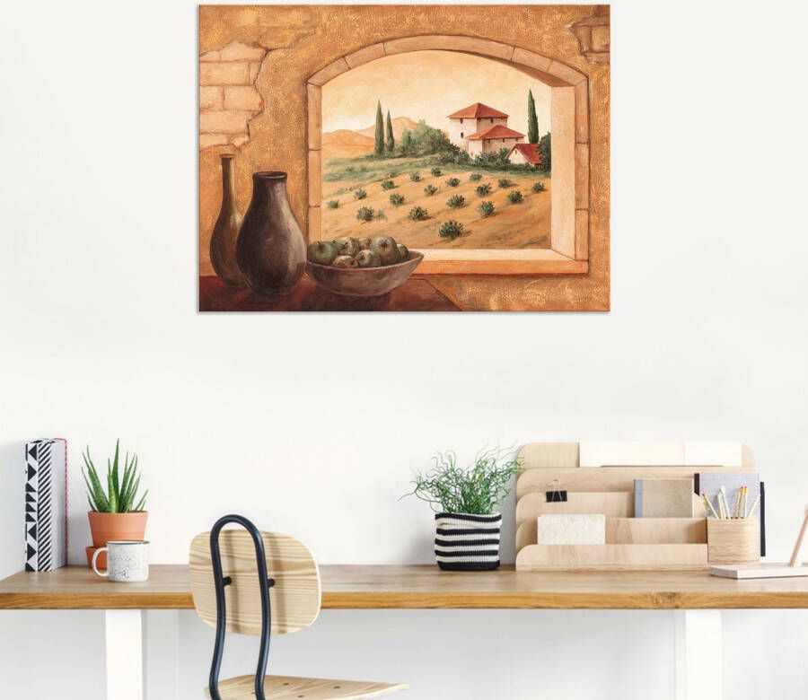 Artland Artprint Toscane als artprint van aluminium artprint voor buiten artprint op linnen poster in verschillende maten. maten