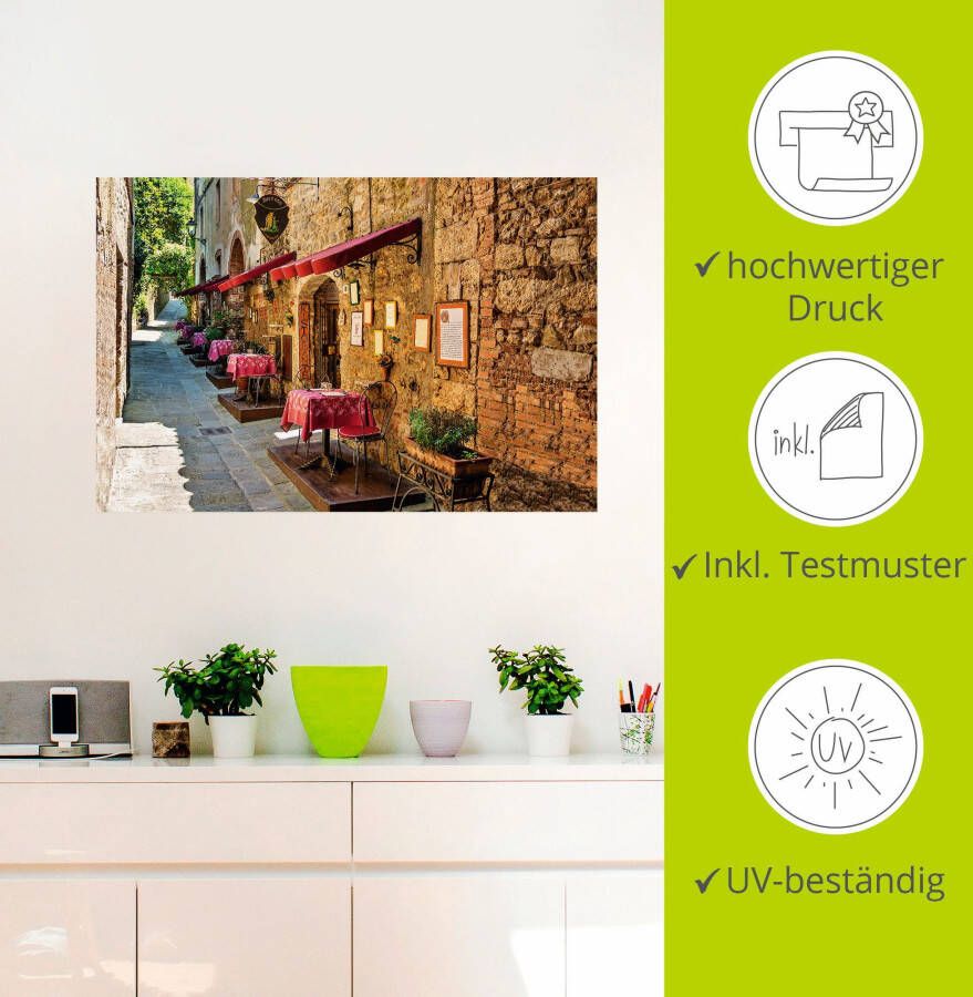 Artland Artprint Toscane II als artprint van aluminium artprint voor buiten artprint op linnen poster muursticker