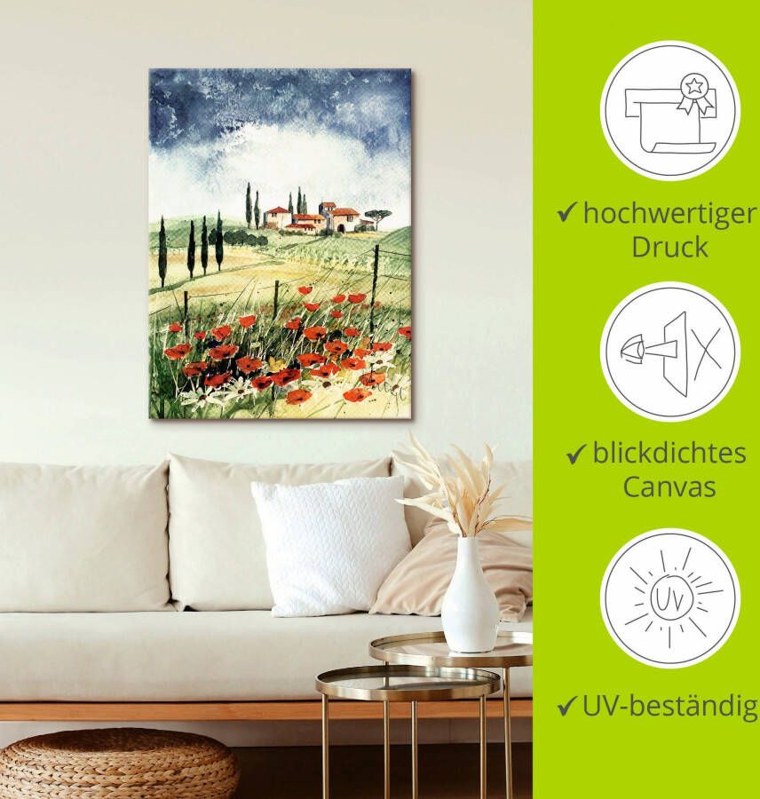 Artland Artprint Toscane III als artprint op linnen poster in verschillende formaten maten