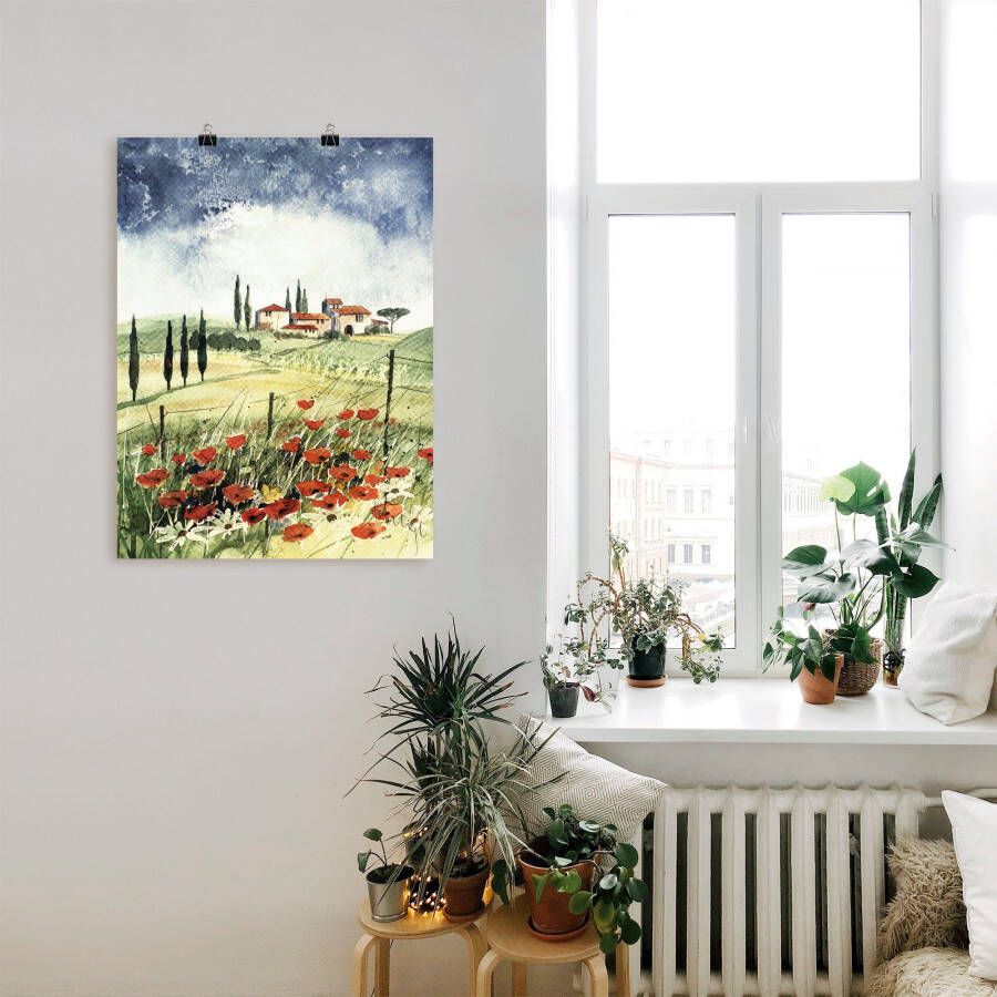 Artland Artprint Toscane III als artprint op linnen poster in verschillende formaten maten