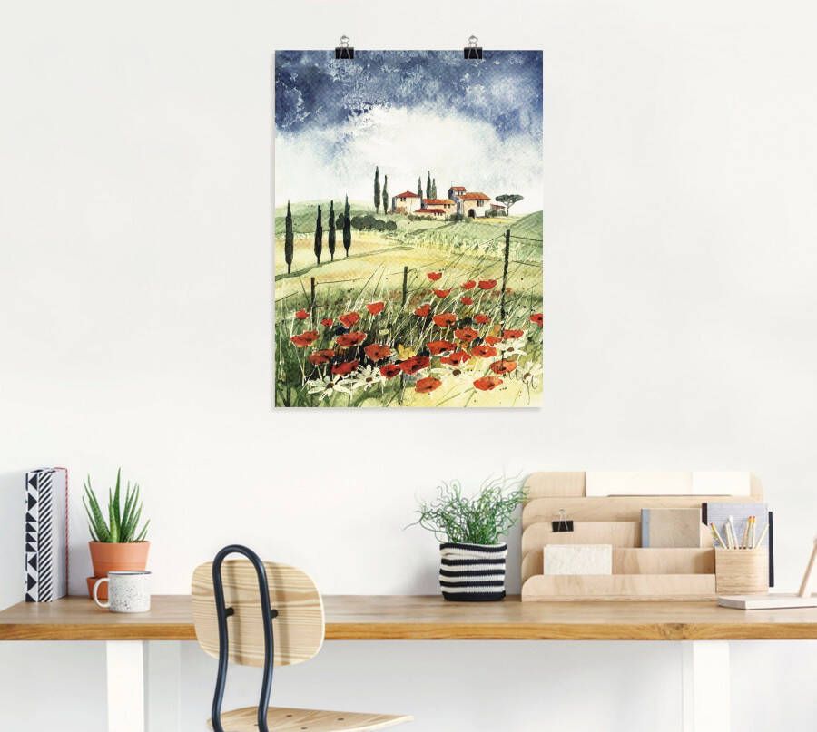 Artland Artprint Toscane III als artprint op linnen poster in verschillende formaten maten