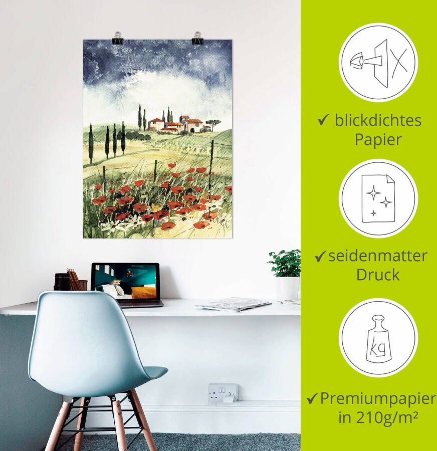 Artland Artprint Toscane III als artprint op linnen poster in verschillende formaten maten