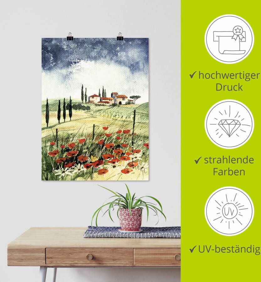 Artland Artprint Toscane III als artprint op linnen poster in verschillende formaten maten