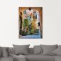 Artland Artprint Trap met bloemen als artprint op linnen muursticker in verschillende maten - Thumbnail 3