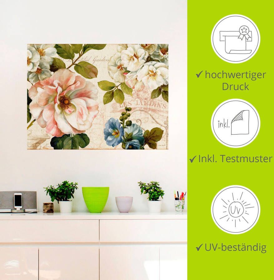 Artland Artprint Tuin I als artprint op linnen poster muursticker in verschillende maten