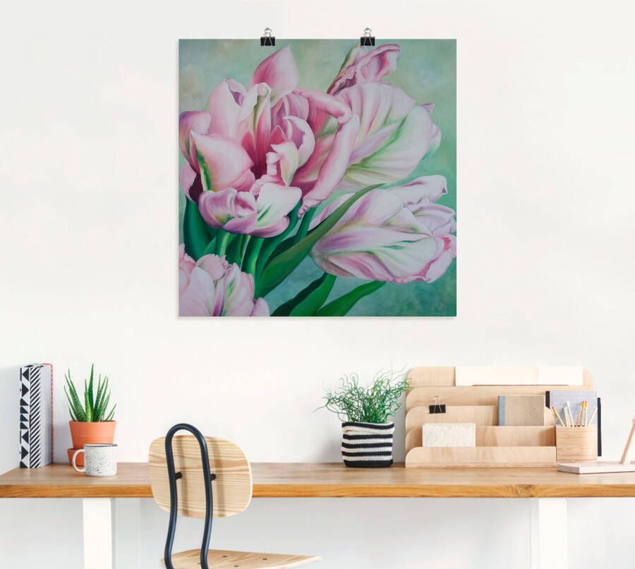 Artland Artprint Tulpen als artprint op linnen poster in verschillende formaten maten