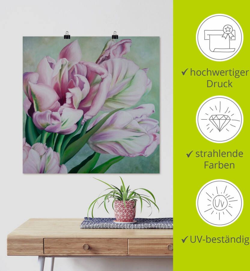 Artland Artprint Tulpen als artprint op linnen poster in verschillende formaten maten