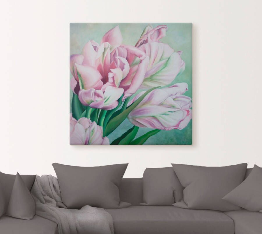 Artland Artprint Tulpen als artprint op linnen poster in verschillende formaten maten