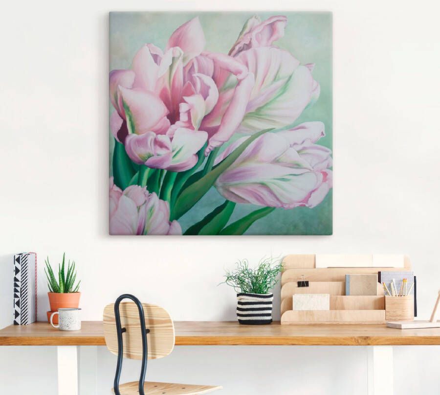 Artland Artprint Tulpen als artprint op linnen poster in verschillende formaten maten