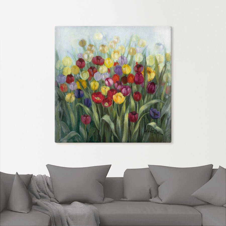 Artland Artprint Tulpenweide II als artprint van aluminium artprint voor buiten artprint op linnen poster in verschillende maten. maten