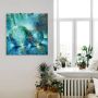 Artland Artprint Twee blauwe knikkers_ als artprint van aluminium artprint voor buiten artprint op linnen poster in verschillende maten. maten - Thumbnail 2