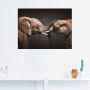 Artland Artprint Twee olifanten als artprint op linnen poster muursticker in verschillende maten - Thumbnail 2