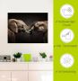 Artland Artprint Twee olifanten als artprint op linnen poster muursticker in verschillende maten - Thumbnail 4