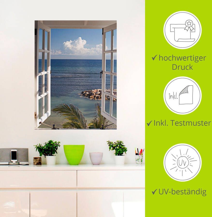 Artland Artprint Uitzicht op het paradijs als artprint van aluminium artprint voor buiten artprint op linnen poster muursticker